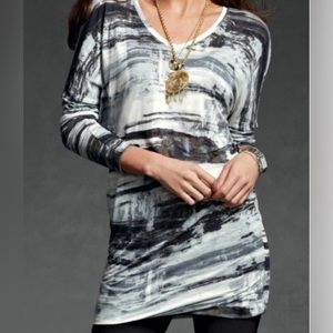 Cabi tie dye long sleeve shirt v-neck dress. Small